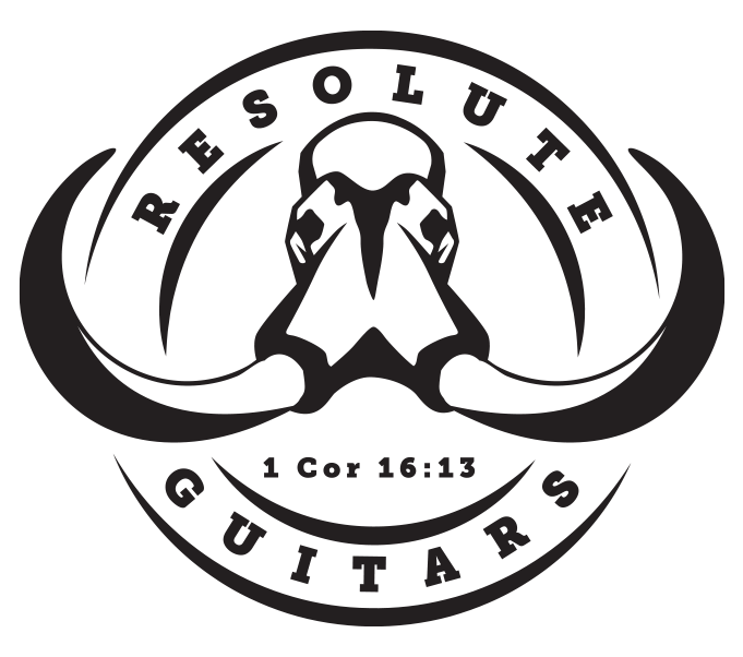 Resolute Guitars Logo Headstock