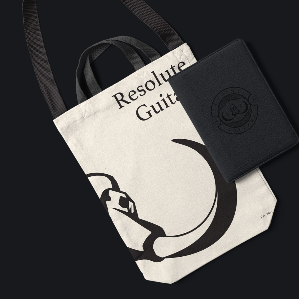 Resolute Guitars Branding Mockup